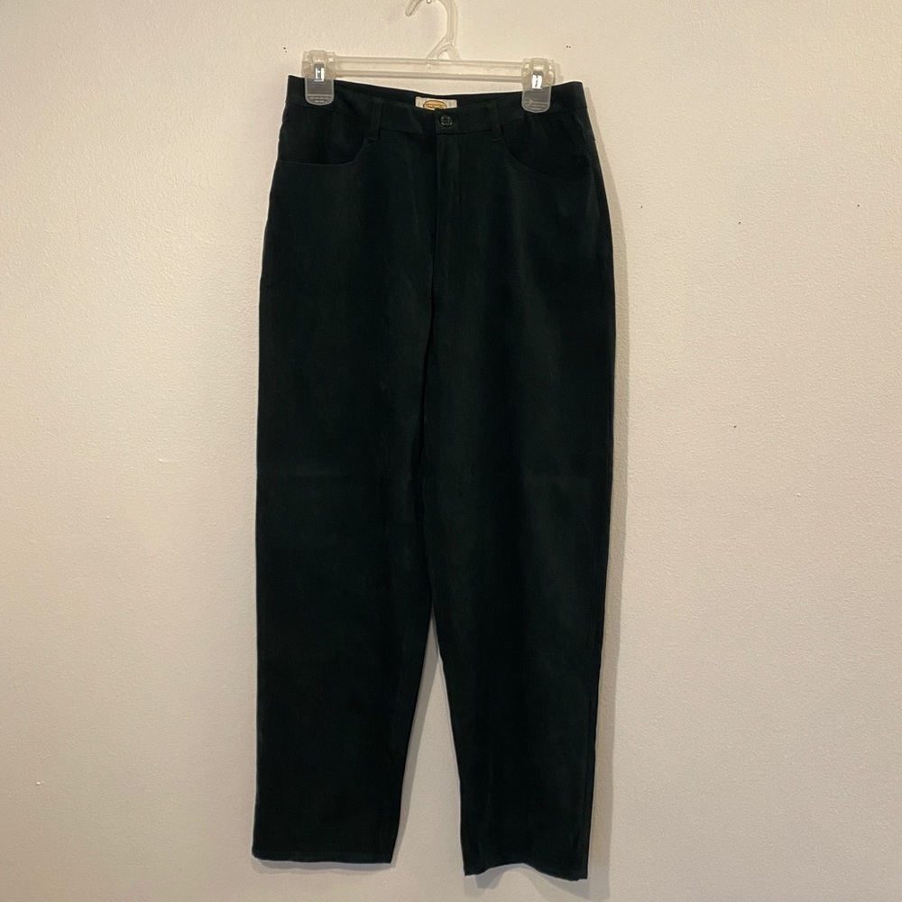 Talbots Petites Faux Suede Forrest Green Pants - Part of Set